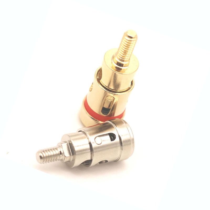 Brass conductive screw factory price precision brass C3604 conductive screw with gold plated, CNC automatic lathe parts