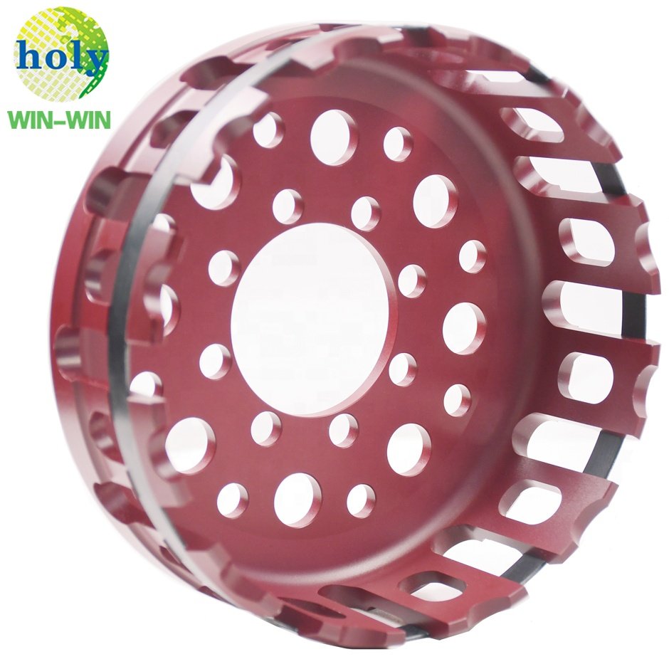 Top Manufacturer CNC Machining Service Ducati Monster Aluminum 7075 Dry Clutch Basket HD009 S2R 2006 Other Motorcycle Tools