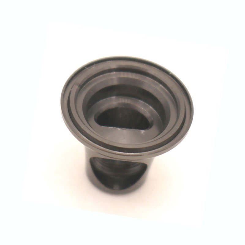 Metal parts fabrication service of CNC machining Titanium alloy earphone case / housing with PVD surface treatment