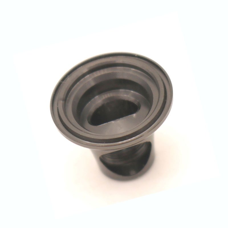 Metal parts fabrication service of CNC machining Titanium alloy earphone case / housing with PVD surface treatment