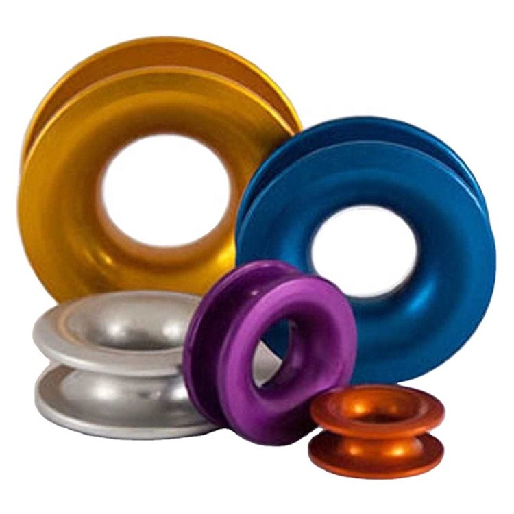 Dongguan Manufacturer Aluminum Custom Low Friction Ring Cnc Machining Service Custom for Sailing and Rope