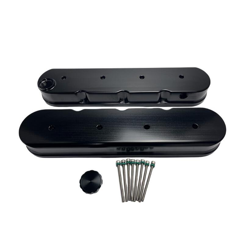 Custom CNC Aluminum Billet Block Racing GM LS Engine Valve Cover Machining Services Product