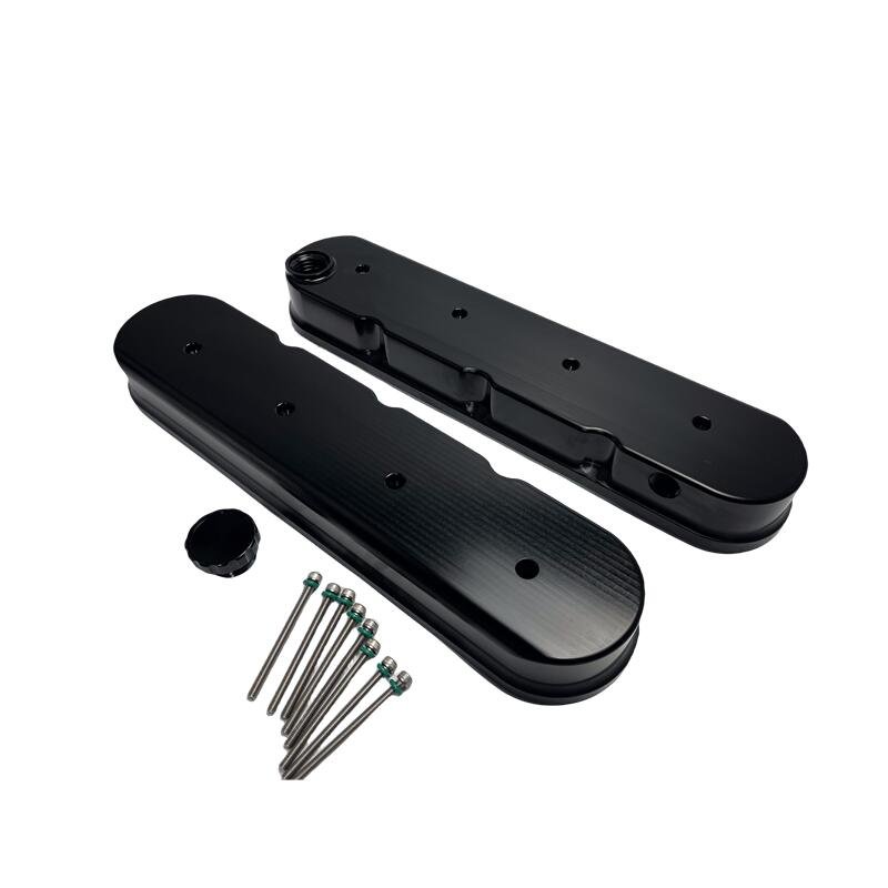 Custom CNC Aluminum Billet Block Racing GM LS Engine Valve Cover Machining Services Product