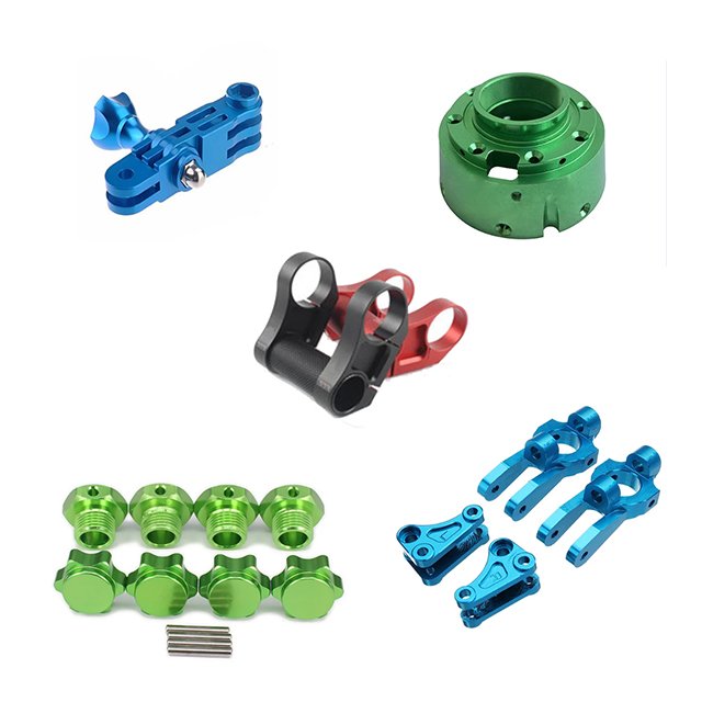 Precision custom CNC milling machining service colorful mechanical parts Anodized aluminum CNC milling machining parts services