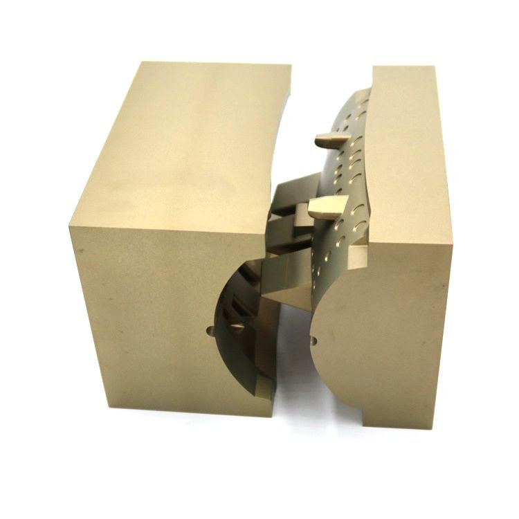 OEM 7075 T6 Harden Material Aluminum Part Mold Inserts Sand Blasting Custom CNC Machining Service