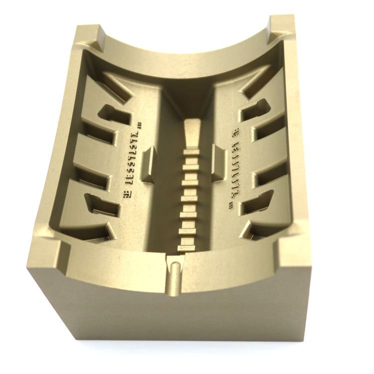 OEM 7075 T6 Harden Material Aluminum Part Mold Inserts Sand Blasting Custom CNC Machining Service