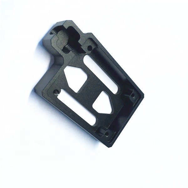China Dongguan high quality 5axis CNC machining service for new design aluminum metal part with black anodizing