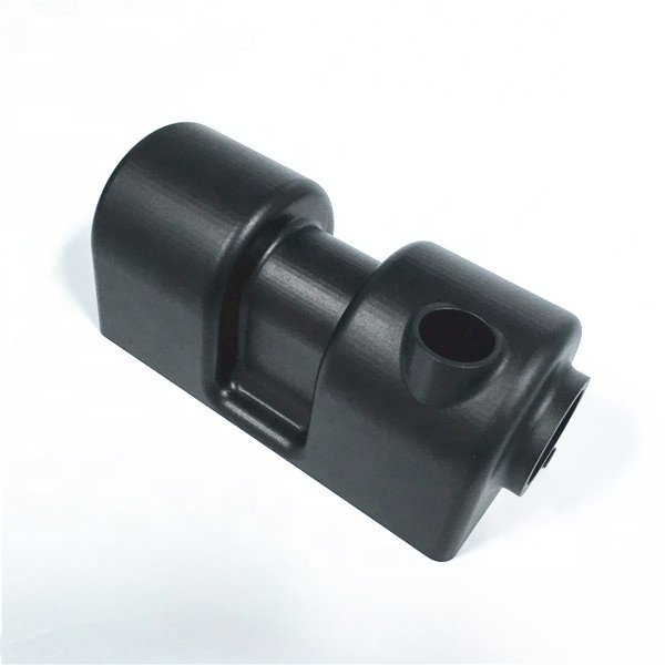 China Dongguan high quality 5axis CNC machining service for new design aluminum metal part with black anodizing