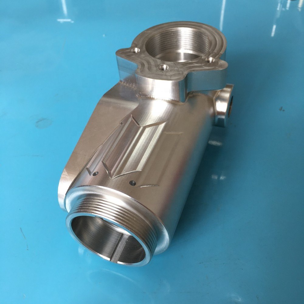 China Dongguan high quality 5axis CNC machining service for new design aluminum metal part with black anodizing