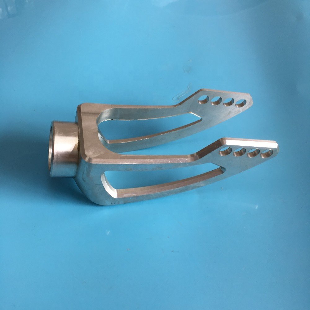 China Dongguan high quality 5axis CNC machining service for new design aluminum metal part with black anodizing