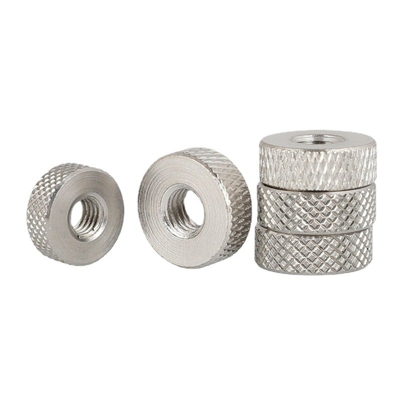 Customized deep diamond Knurled Stainless Steel Thumb Nut CNC Machining Service