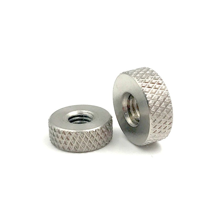 Customized deep diamond Knurled Stainless Steel Thumb Nut CNC Machining Service