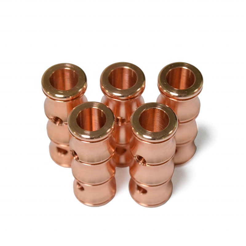 High Precision CNC Turning Machining Services for Custom Copper Parts Milling and Drilling Process for Machinery Applications
