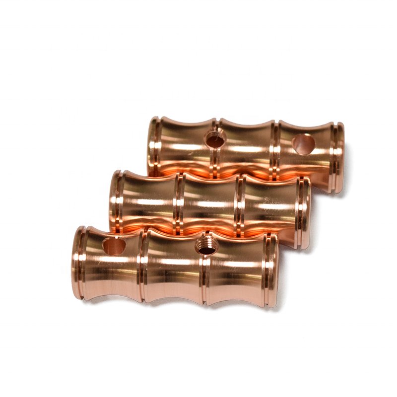 High Precision CNC Turning Machining Services for Custom Copper Parts Milling and Drilling Process for Machinery Applications