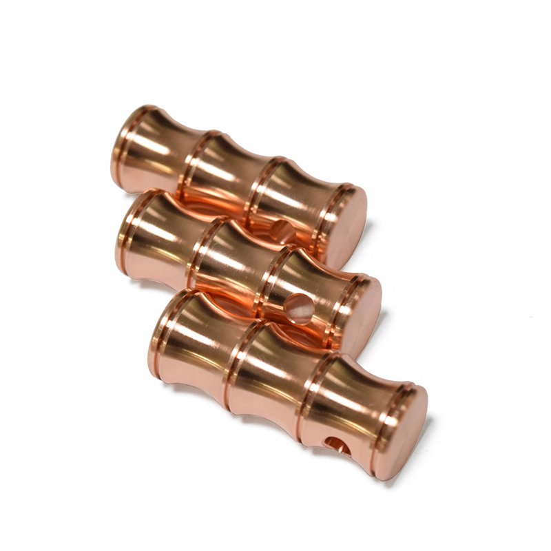 High Precision CNC Turning Machining Services for Custom Copper Parts Milling and Drilling Process for Machinery Applications
