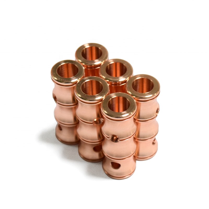 High Precision CNC Turning Machining Services for Custom Copper Parts Milling and Drilling Process for Machinery Applications