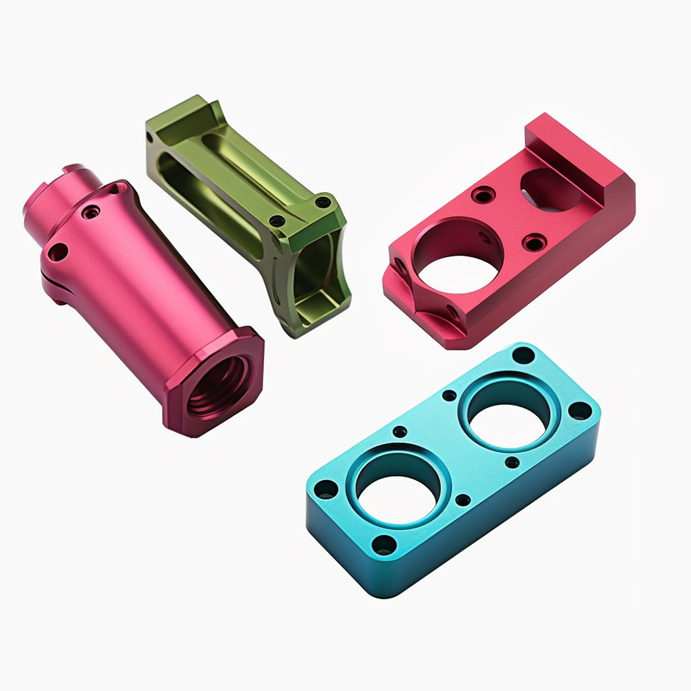 Custom OEM CNC Precision Machining Services Anodized or Painted Bracket Spacer CNC Aluminum Parts for Motorcycles and Cars