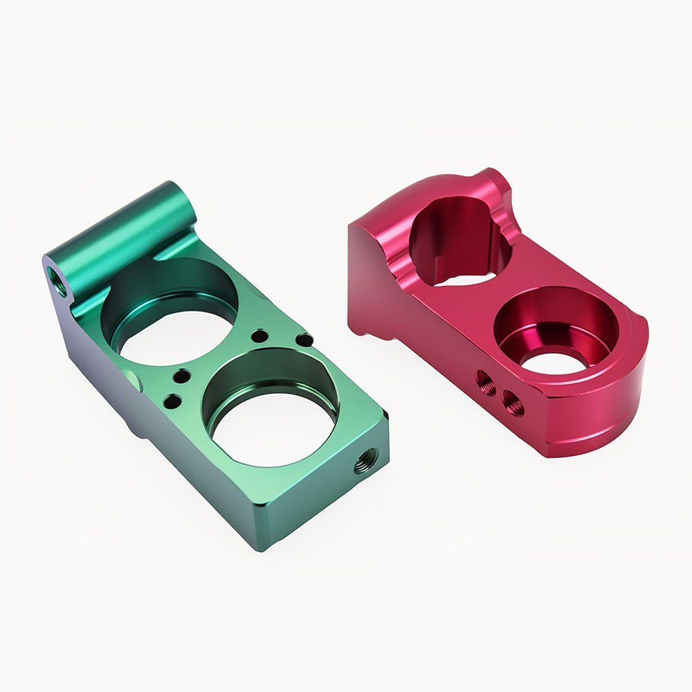 Custom OEM CNC Precision Machining Services Anodized or Painted Bracket Spacer CNC Aluminum Parts for Motorcycles and Cars