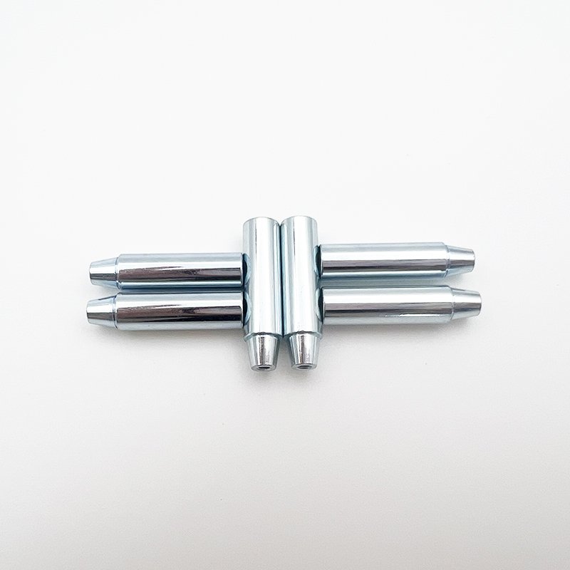 Customized Stainless Steel and Carbon Steel Slotted Electromagnetic Core CNC Machined Cylindrical Head Pin with Brass Material