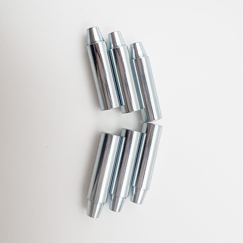 Customized Stainless Steel and Carbon Steel Slotted Electromagnetic Core CNC Machined Cylindrical Head Pin with Brass Material