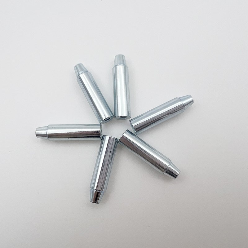 Customized Stainless Steel and Carbon Steel Slotted Electromagnetic Core CNC Machined Cylindrical Head Pin with Brass Material