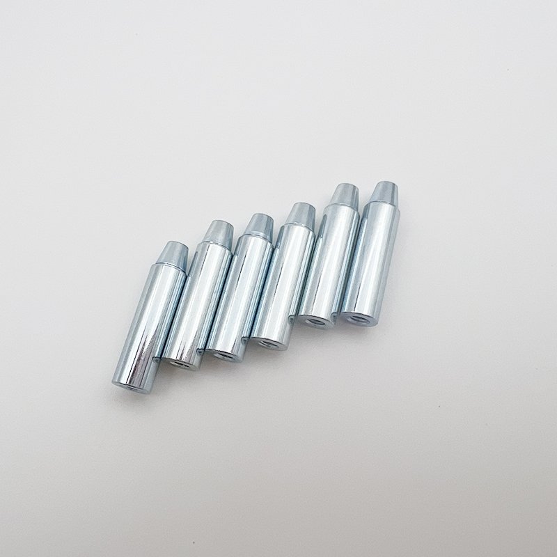 Customized Stainless Steel and Carbon Steel Slotted Electromagnetic Core CNC Machined Cylindrical Head Pin with Brass Material