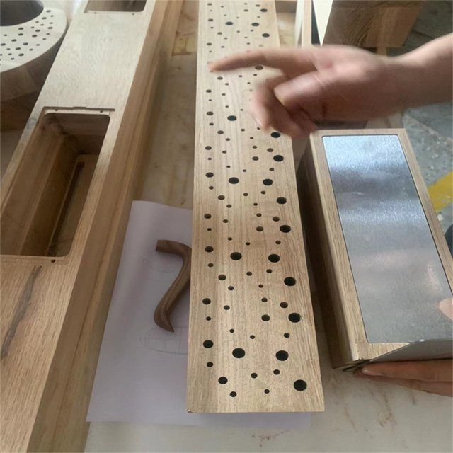 Custom processing wooden bamboo round products CNC wood parts CNC Round Machining service