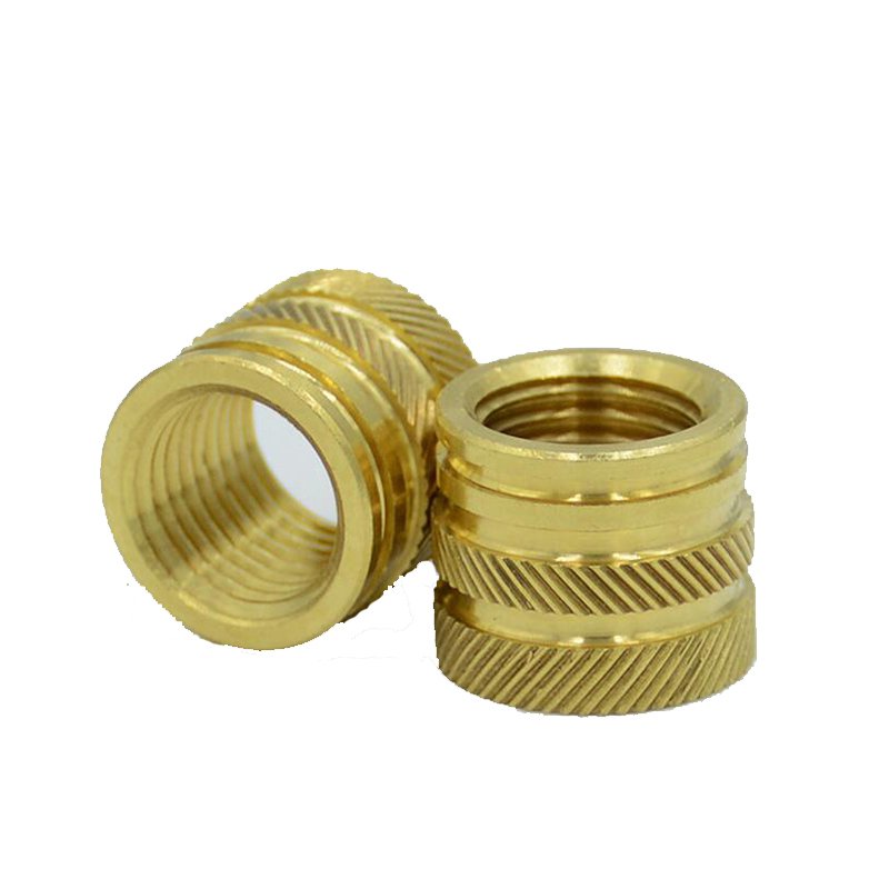 Service M2-M20 brass round knurling threaded nut Inserts for plastic/CNC Machining Brass Screws