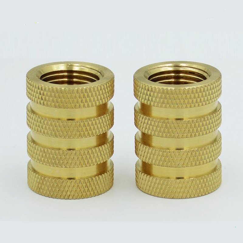 Service M2-M20 brass round knurling threaded nut Inserts for plastic/CNC Machining Brass Screws
