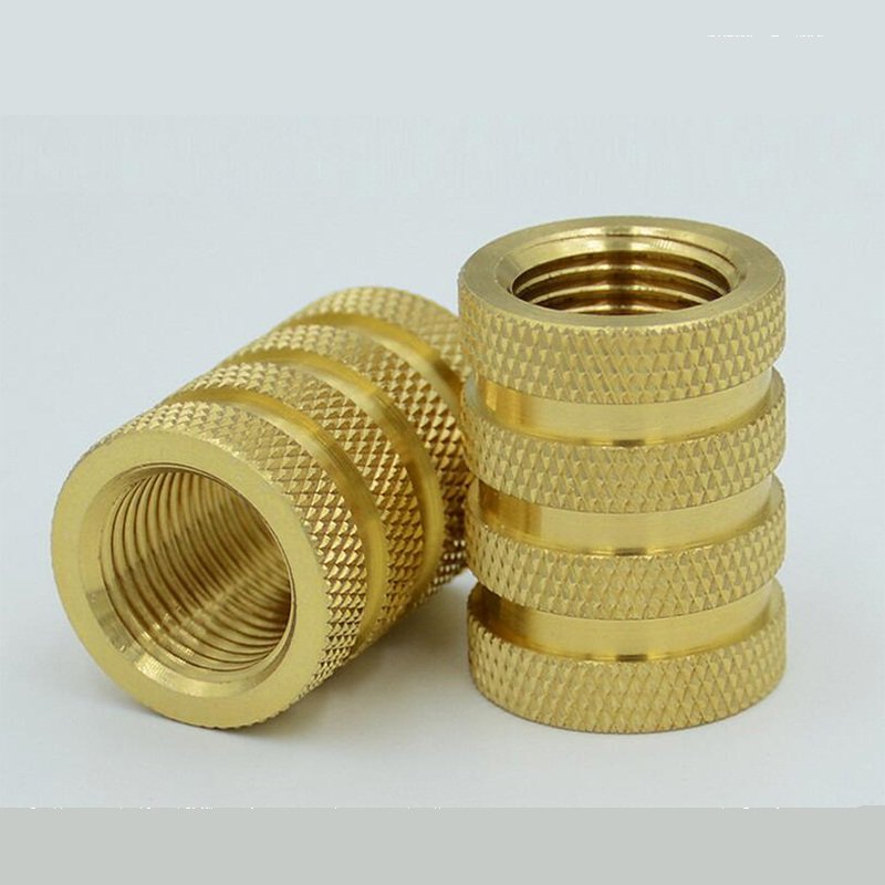 Service M2-M20 brass round knurling threaded nut Inserts for plastic/CNC Machining Brass Screws