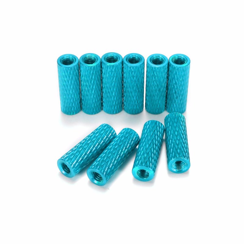 Xiamen Samtyco Customize CNC Machining Knurled Standoff Aluminum Spacer With Anodize