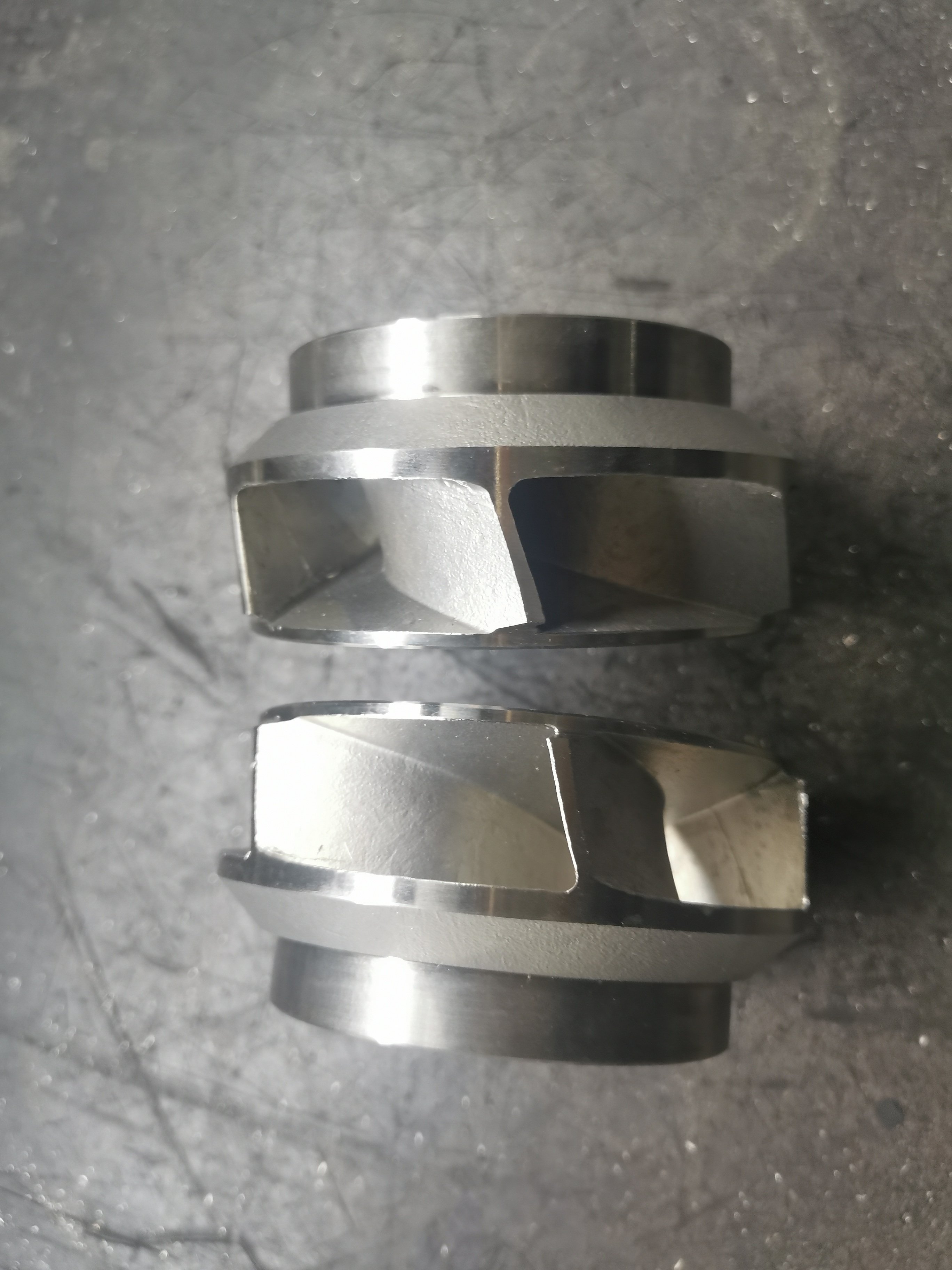 Metal customized cnc machining lathing services stainless steel full auto impeller