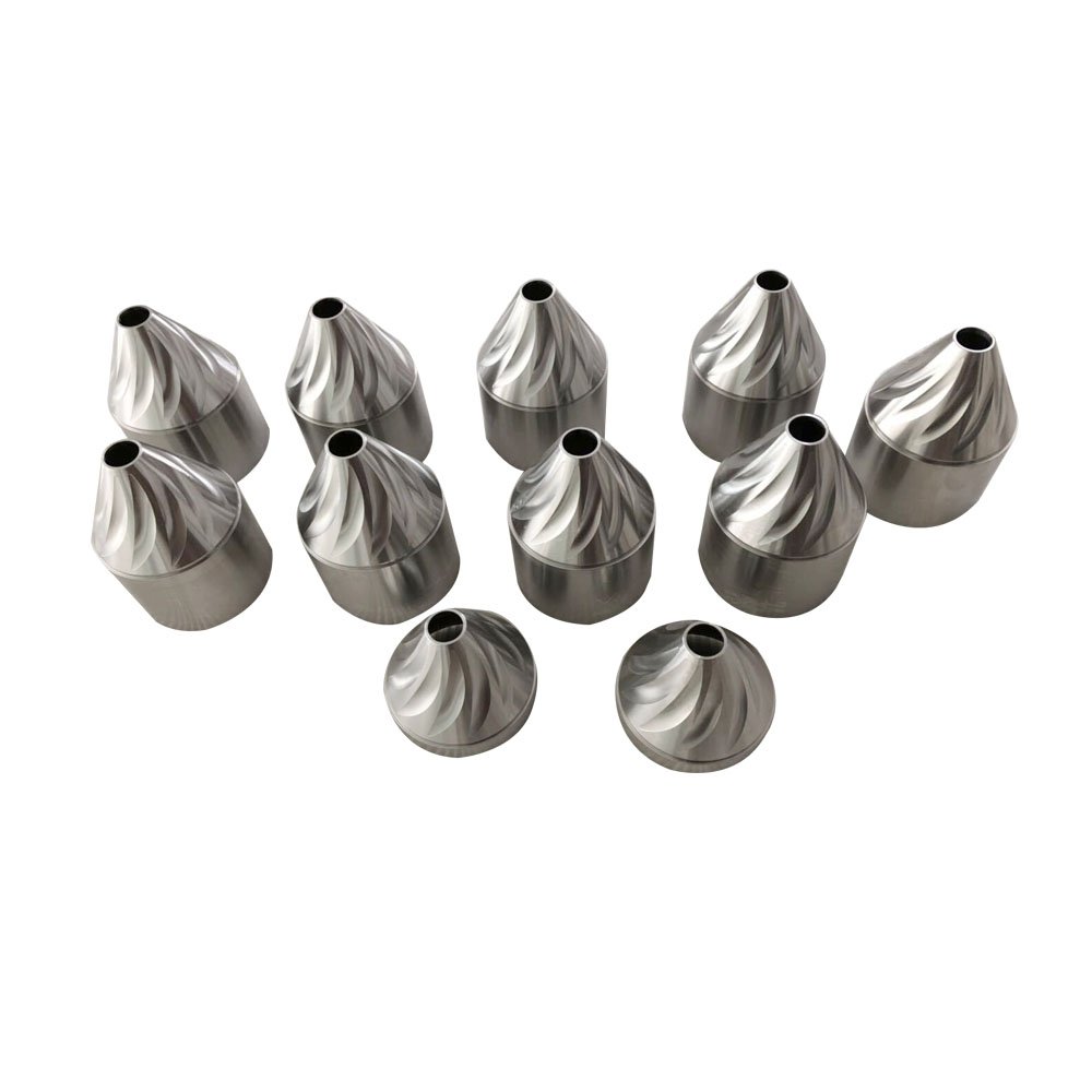 Perfect machining coating turned parts automatic exhaust square titanium siphon cnc profi