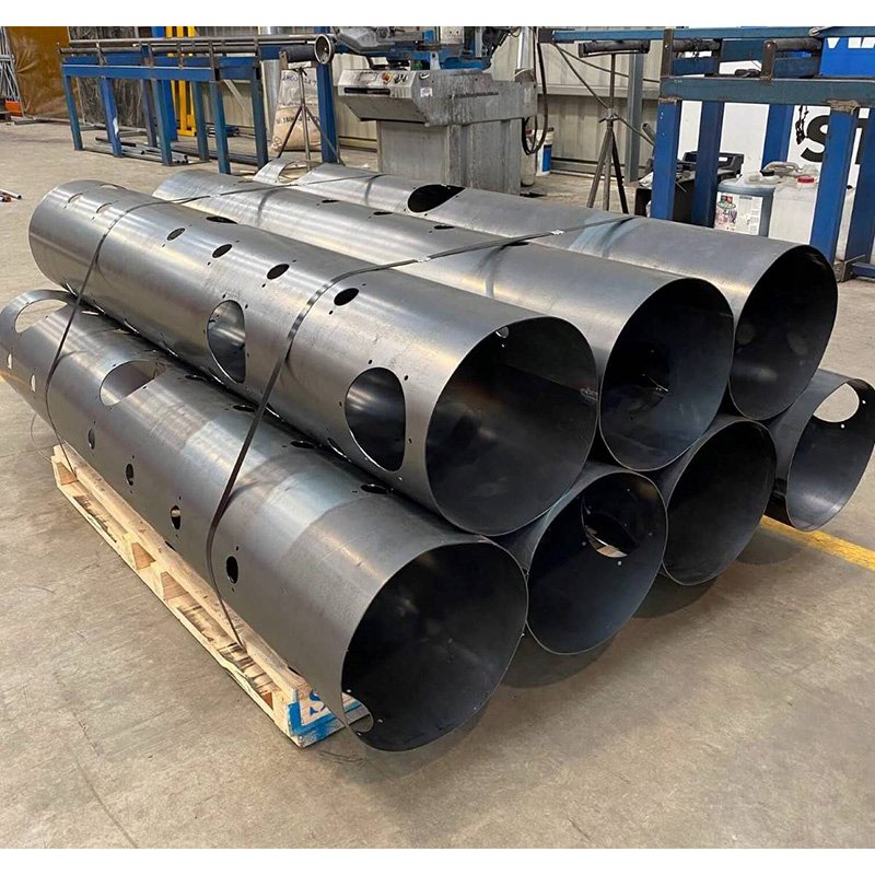 high precision cnc fabrication aluminum 6063 round tube pipe cnc laser cutting machining service