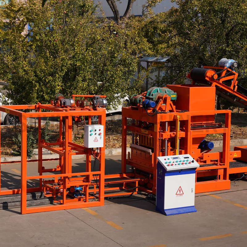 QTJ4-25 hydraform concrete automatic hollow brick making machinery making machinery for block making machinery