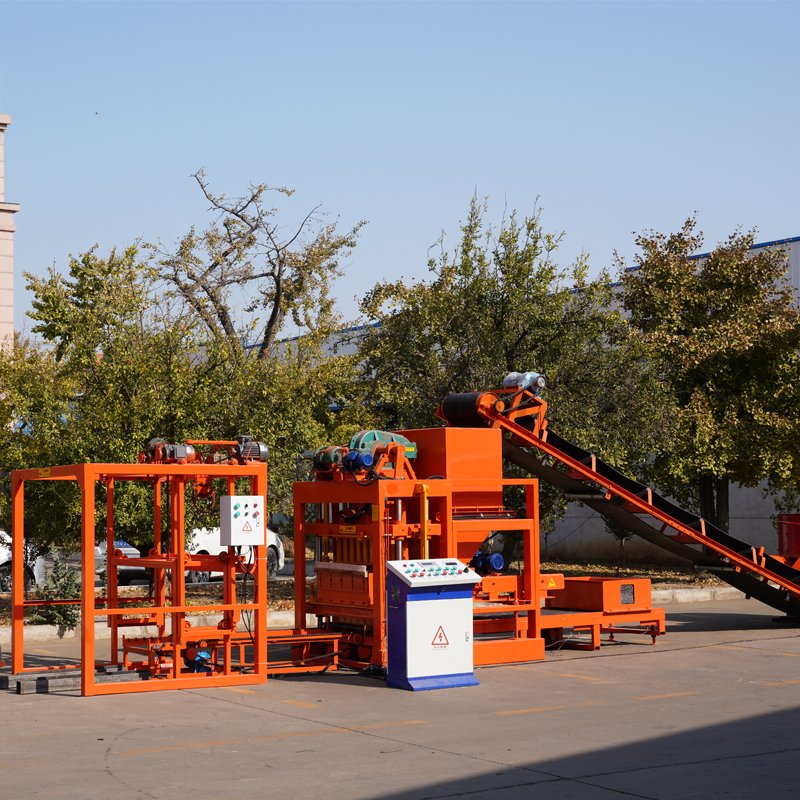 QTJ4-25 hydraform concrete automatic hollow brick making machinery making machinery for block making machinery