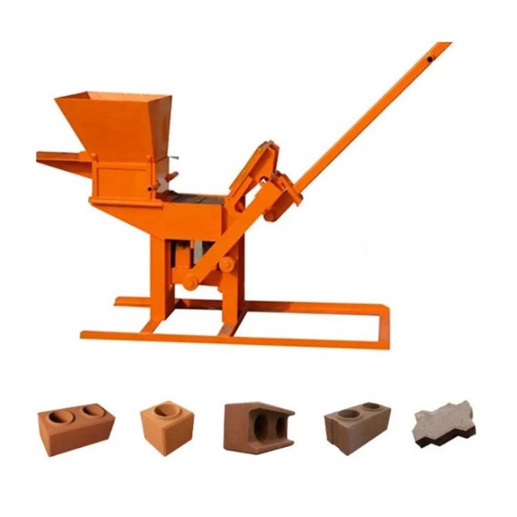 India Clay brick making machine QTS2-40 Manual Mini brick making machine