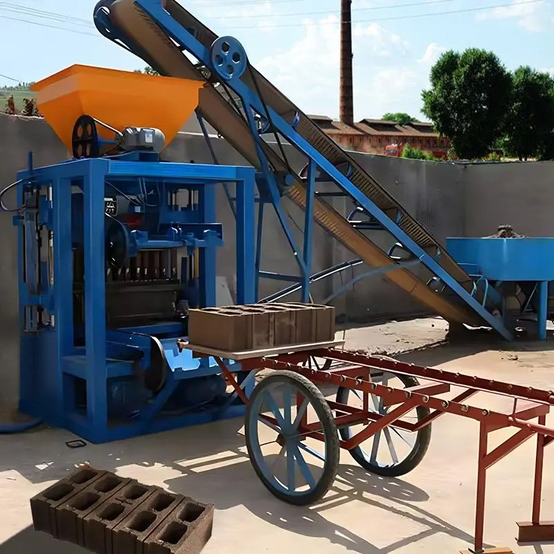 Qt4-24 Concrete Block Machine Price Interlocking Automatic Brick Making Machinery