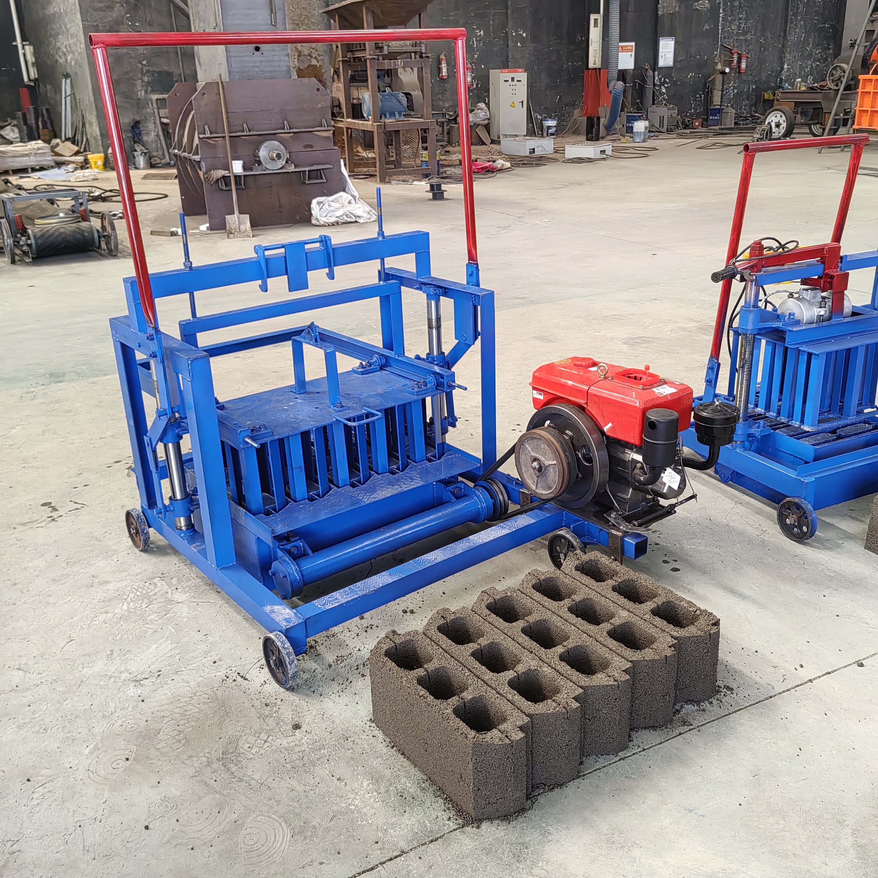 cement hollow block making machine hollow block making machine automatic red clay hollow block making machine