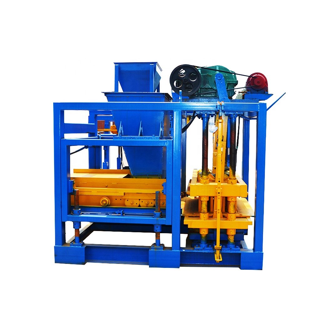 SY Low Cost QTJ4-25 Automatic Cement Block Making Machine Interlocking Hollow Paver Brick Machine Block Molding Machine Price