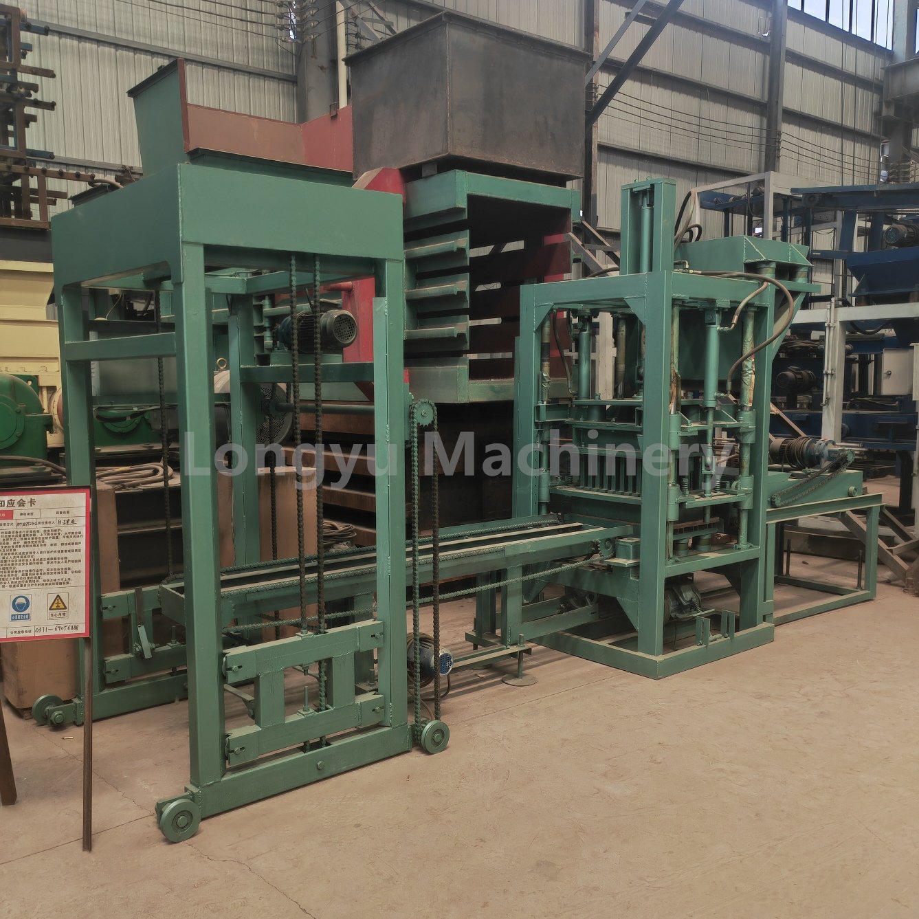 Longyu LY3-15 Automatic Brick Making Machine hollow blocks machine Concrete brick making machinery