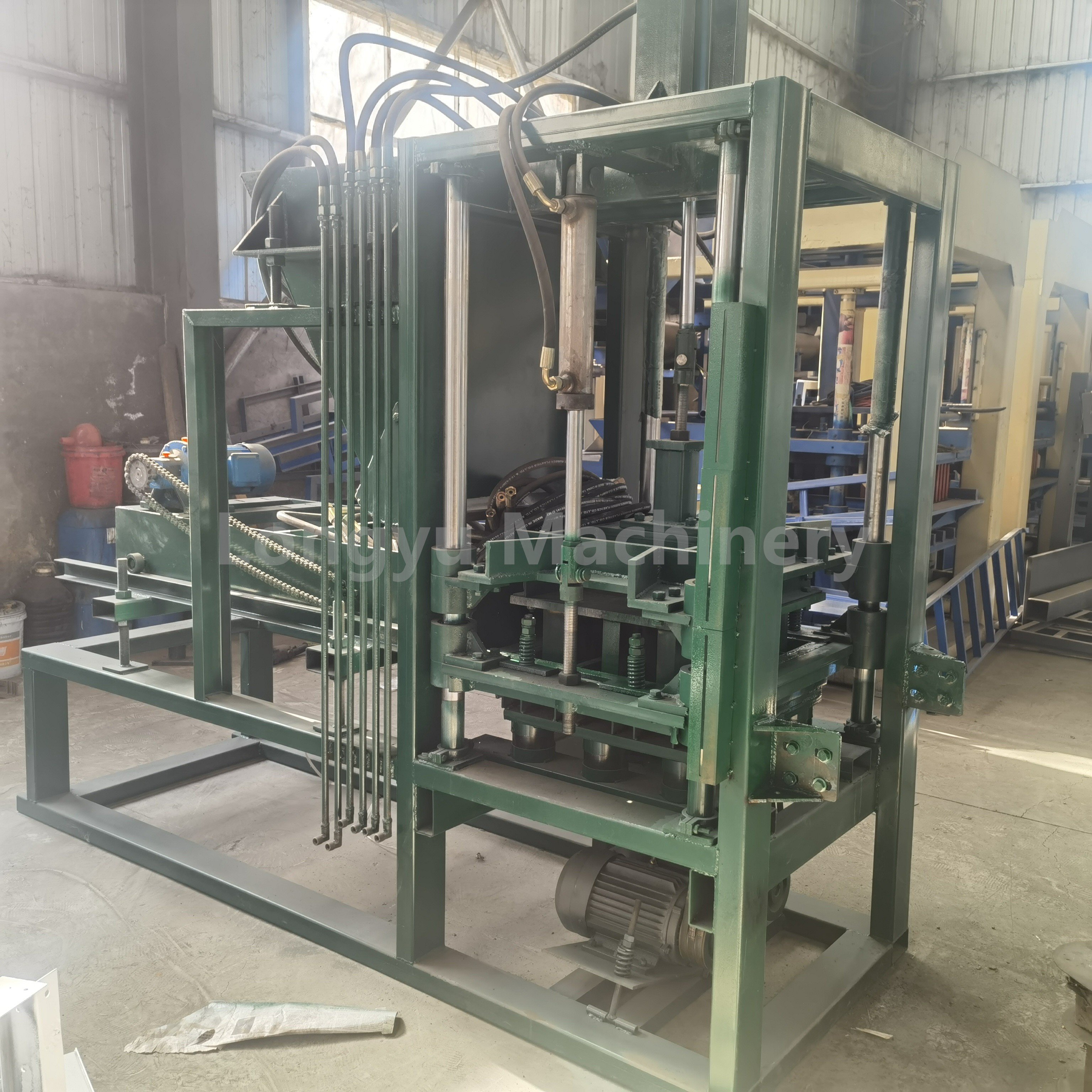 Longyu LY3-15 Automatic Brick Making Machine hollow blocks machine Concrete brick making machinery
