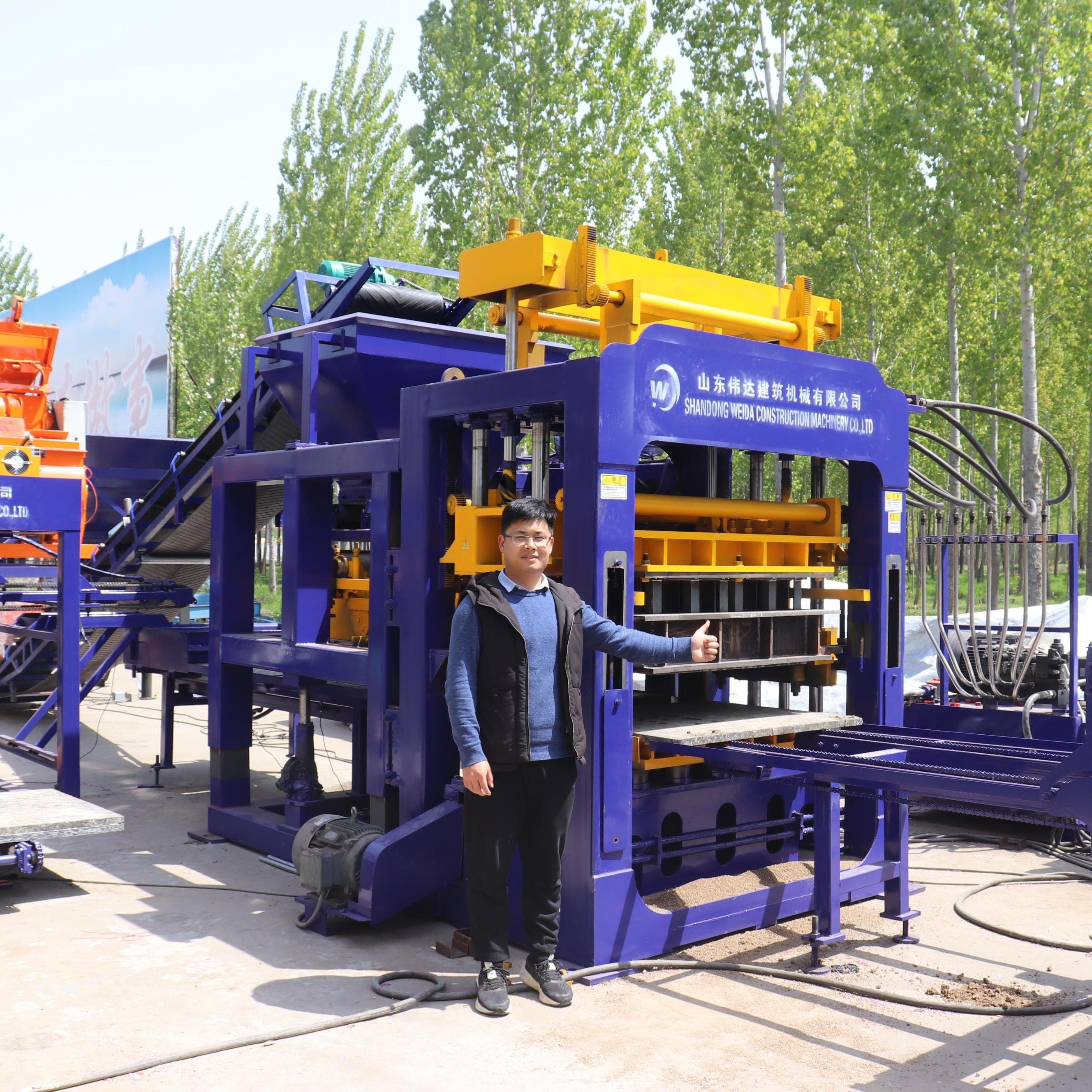 QT10-15 big scale production line high production capacity block making machine cement brick machinery