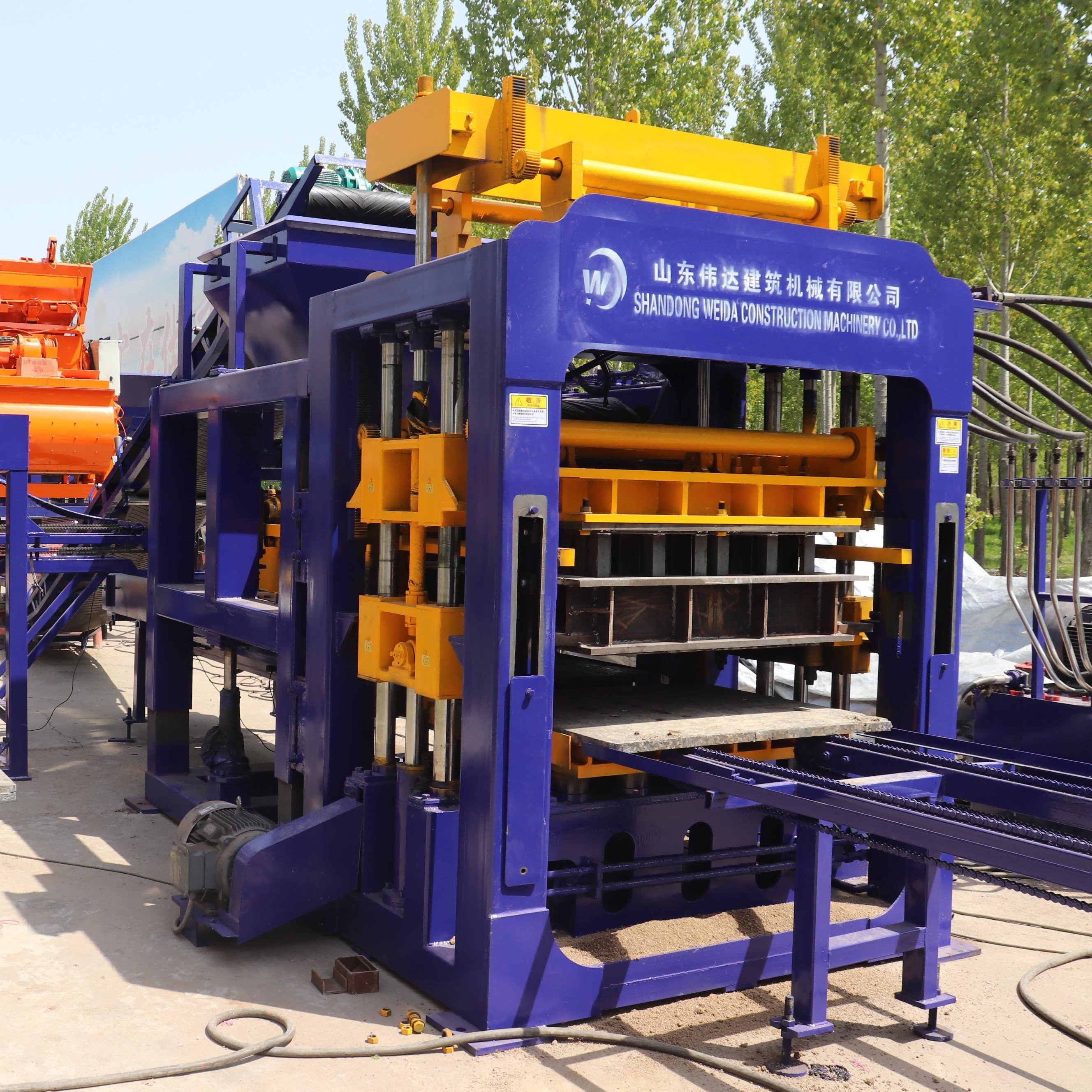 QT10-15 big scale production line high production capacity block making machine cement brick machinery