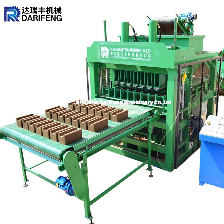 DF7-10 Automatic clay soil interlocking brick making machine press ecological bricks compressed earth blocks machines