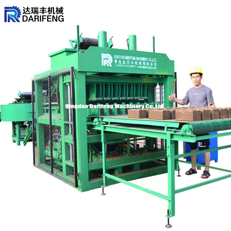 DF7-10 Automatic clay soil interlocking brick making machine press ecological bricks compressed earth blocks machines
