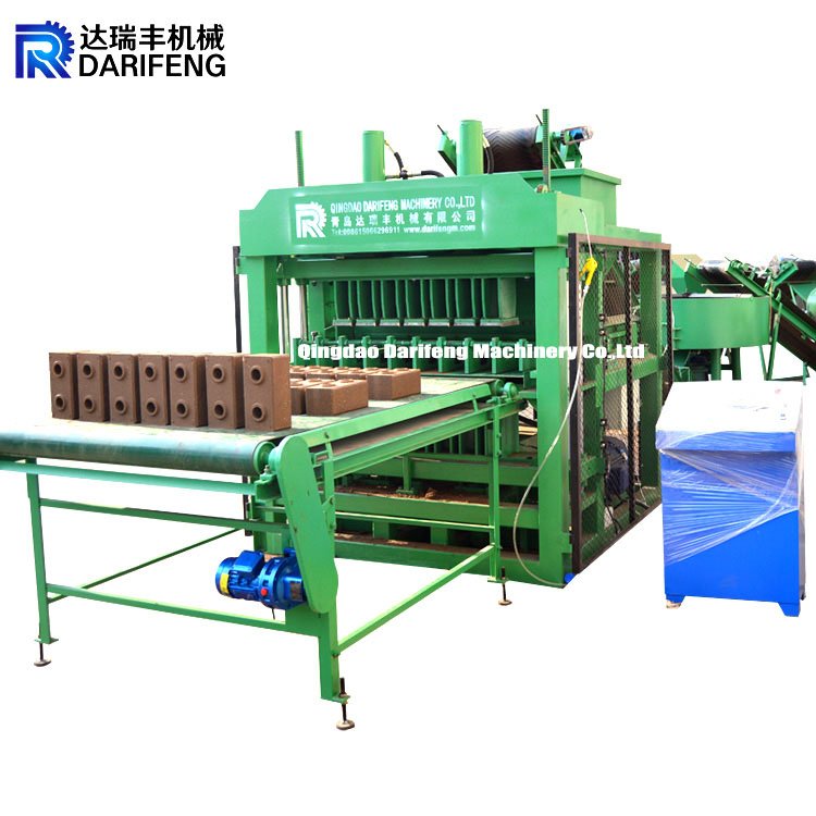DF7-10 Automatic clay soil interlocking brick making machine press ecological bricks compressed earth blocks machines
