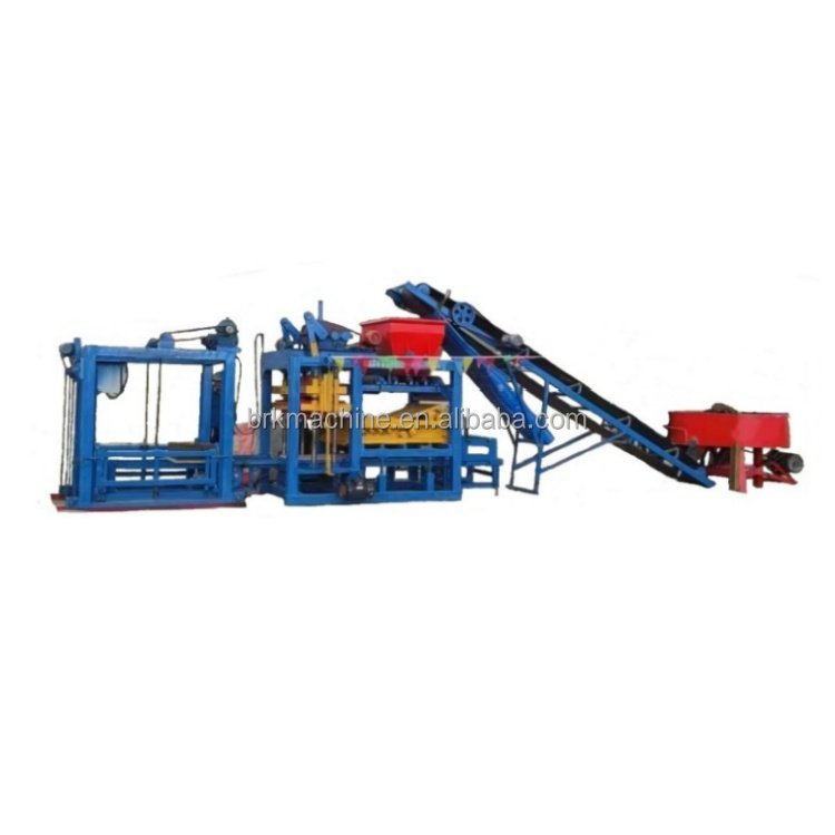Uganda Automatic Hollow Block Machine 4 6 8inch QTJ4-25D Cement Sand Block Forming Machinery