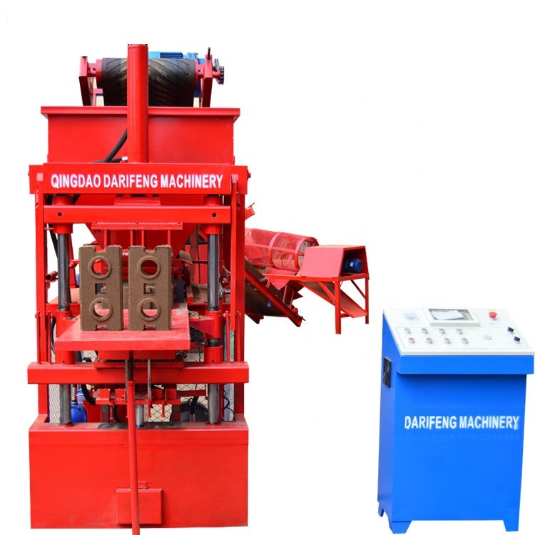 hydraulic interlocking soil compressed earth brick machinery DF2-10 clay brick making machine fully automatic factory price