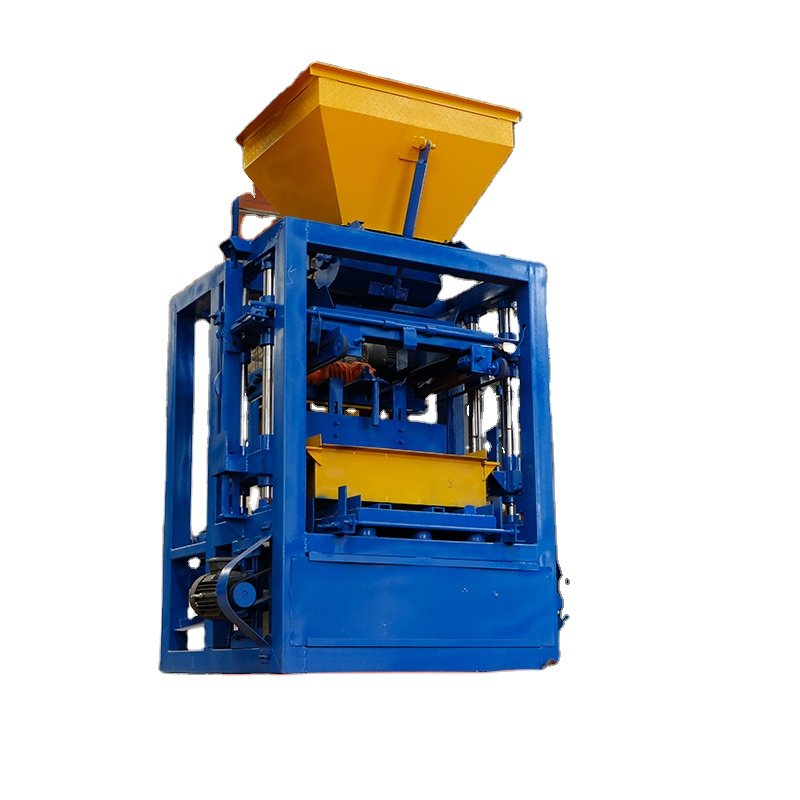 manual QT4-24 small manual concrete cement block brick making machine for sale in Uganda